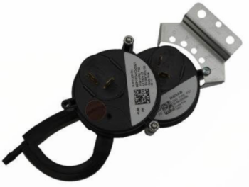 Pressure Switch, Dual, 0.2 in wc, NO, 18/6 ga Wire, Brown