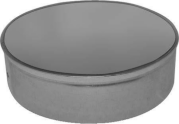 Duct Damper, Round, 6 in Dia, 26 gauge THK, Galv Steel