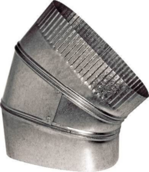 Duct Elbow, Adjustable Furnace, 90 deg, 10 in, 30 Ga