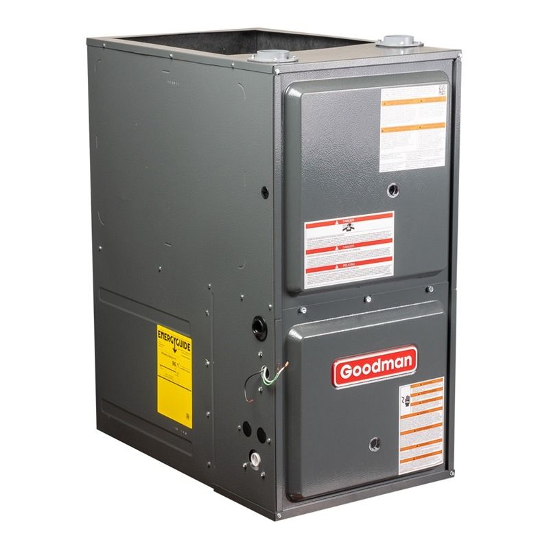 Goodman 2 Ton 17.2 SEER2 97% AFUE 60,000 BTU Furnace and High Efficiency Heat Pump System | Inverter - R32 - Downflow/Horizontal