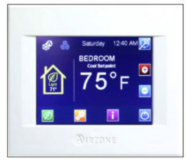 Daikin, Thermostat, Zoning Box Main Wired, White