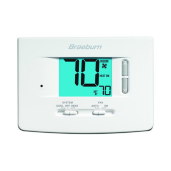 Braeburn, Thermostat, Non-Programmable, 1 Heat/1 Cool