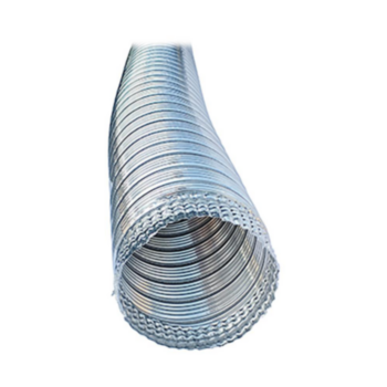 Duct Pipe, Flexible, 6 in, 8 ft LG, Alum, Meets UL