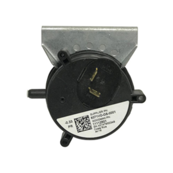 Pressure Switch, Single Pack, -0.33 in wc, 24 V, Plastic