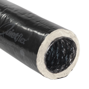 Flexible Duct, UV-Inhibited Mobile Home, 12 in Dia, 25 ft LG