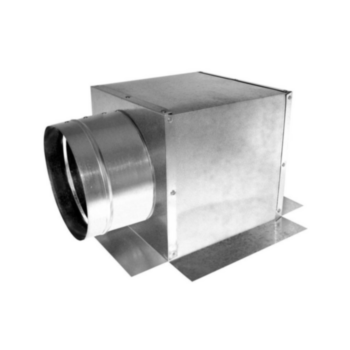 Duct Outlet, Side Ceiling, 6 in Dia, 6 in WD, 5 ft LG