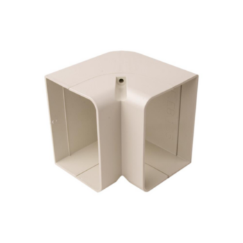Lineset Cover, SpeediChannel, Inside, 90 deg, 4 in, PVC