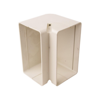 Lineset Cover, SpeediChannel, Inside Vertical Line Set, 90 deg, 6 in, PVC