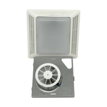Ventilation Fan, Bathroom, 50 cfm, Steel, Ceiling, Meets UL