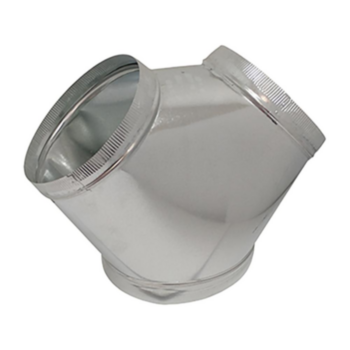 Duct Wye, Bull Nose, 12 in x 12 in x 12 in, 28 gauge THK