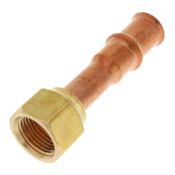 Adapter, 1/2 in x 1/2 in, Copper