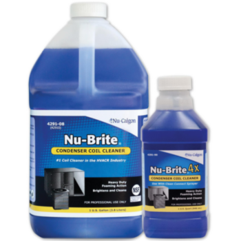 Coil Cleaner, Bottle, Liquid, Blue, 32 to 212 degF