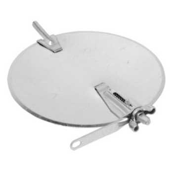 Duct Damper, Two Quad, 10 in Dia, 26 gauge, Hot Dipped Galv