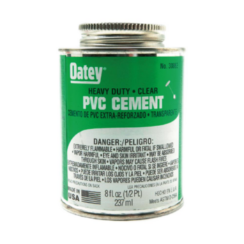 Contact Cement, PVC Heavy Duty, 8 oz, Gray/Clear, Liquid