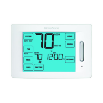 Braeburn, Thermostat, Universal Programmable, 1 Heat/1 Cool