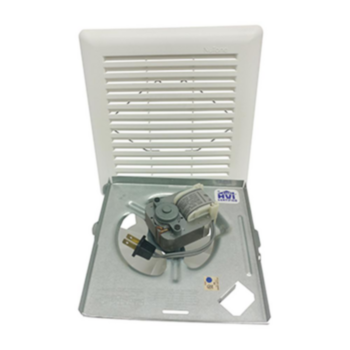 Exhaust Fan, Ventilation, 50 cfm, 120 V, 0.9 A, Galv Steel
