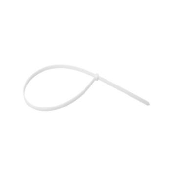 Cable Tie, Wire, 7 in LG, Nylon, White