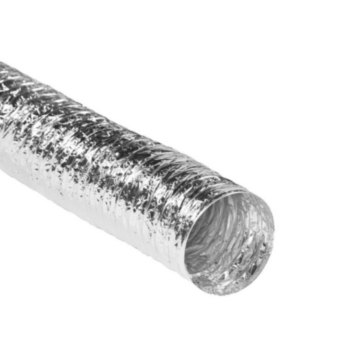 Duct Connector, Uninsulated Flexible Air, 7 in Dia, 25 ft LG