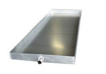 Drain Pan, 20 in WD, 20 in LG, 26 gauge THK
