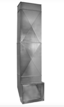 Package, Return Air/Cold Air, 26 gauge THK, Steel, Silver