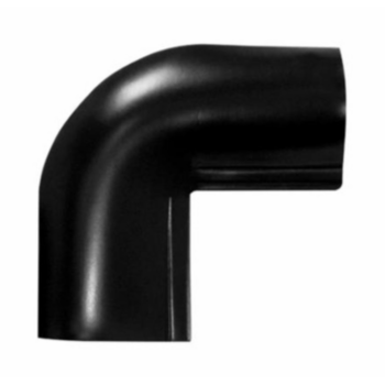 Pipe Elbow, Insulation, 90deg, 1.125 in x 1 in, PVC, Black
