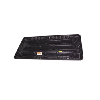 Drain Pan, Condensate, 30 in WD, 62 in LG, 4.25 in HT, Black