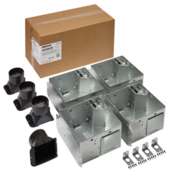 Housing, Vent Fan/Light, 9.25 in WD, 10 in LG, 5.75 in HT