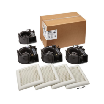 Exhaust Fan, Bathroom Finish Pack, 110 cfm, 120 V, 0.3 A