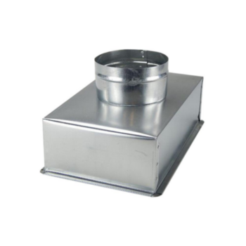Duct Box, Board, Register, 9 in Dia, 14 in WD, 4.5 in HT, R6