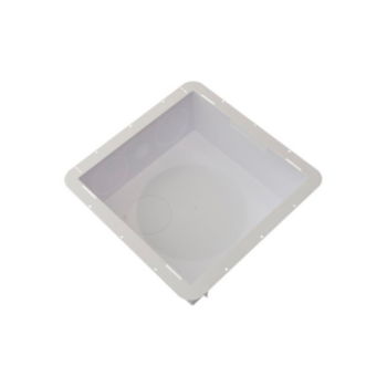 Duct Box, Dryer Vent, 6 in WD, 14 in LG, Plastic