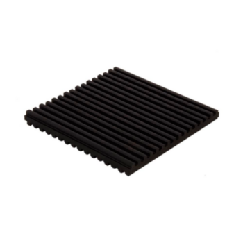 Pad, Anti-Vibration, Rubber, 4 in WD, 0.375 in THK, 4 in LG