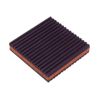 Pad, Anti-Vibration, Rubber, 4 in WD, 0.875 in THK, 4 in LG