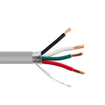 Wire, Thermostat, 300 V, 18 AWG, 4 Conductors, 500 ft LG