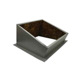 Roof Curb, 64 in WD, 59 in LG, 14 in HT, Galv Steel