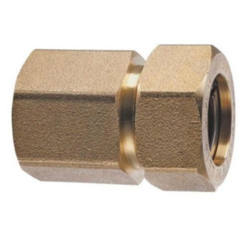 Adapter, 1/2 in x 1/2 in, Brass