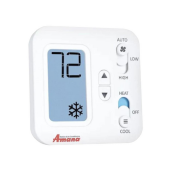 Thermostat, Wired, Non-Programmable, 2 Heat/1 Cool