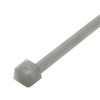 Cable Tie, 7.5 in LG, Nylon, Natural, 50 lb