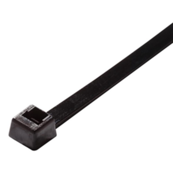 Cable Tie, 7.5 in LG, Nylon, Black, 40 lb