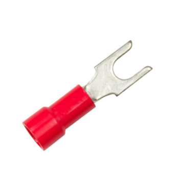 Cable Terminal, Block Spade, 22 to 18 AWG, #6 Stud, Vinyl