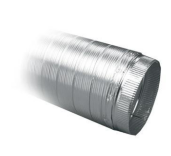 Duct Pipe, Flexible, 3 in, 8 ft LG, Alum, Meets UL