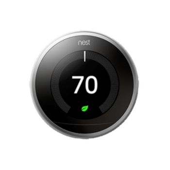 Thermostat, Wi-Fi Smart Learning Control, Silver