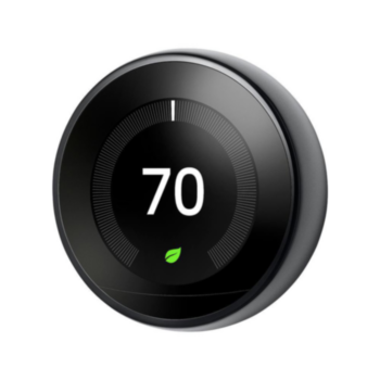 Thermostat, Learning Control Gen 3, SS, Mirror Black, LCD