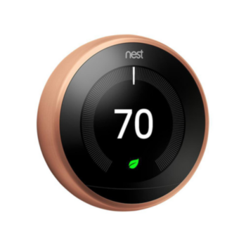 Thermostat, Learning Control Gen 3, Metal, Copper, LCD