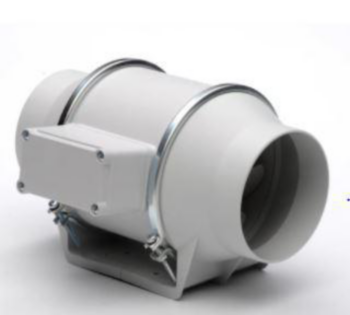 Ventilation Fan, In-Line Duct, 5 in, 149 cfm, 197 cfm