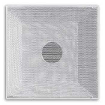 Grill, Perforated Face, Return Air, 24 in x 24 in, Steel