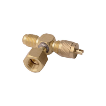 Pipe Tee, 0.25 in, Male Flare x Male Flare x Female Swivel