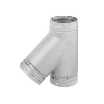 Duct Wye, Stub, Reducer, 9 in x 7 in x 7 in, Sheet Metal