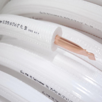 Insulation Roll, Individual, Non-Flared, 0.375 in WD, White