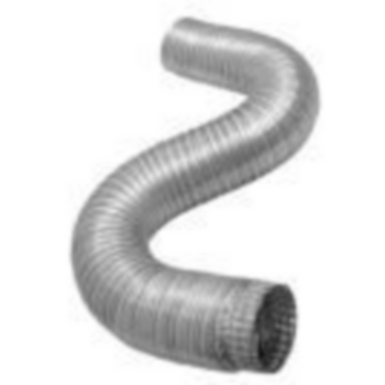 Duct Connector, Round Flexible, 10 in Dia, Galv Steel