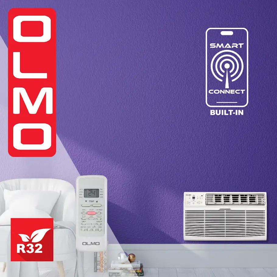 Olmo 12,000 BTU Smart Window / TTW Through-Wall AC – Cool Only 230V